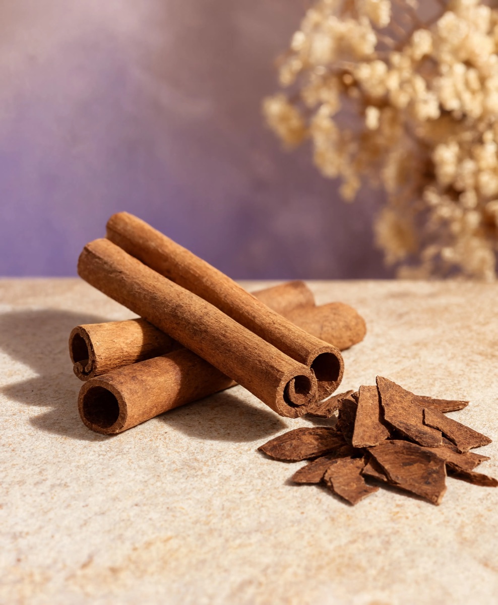 Cinnamon sticks and ground cinnamon