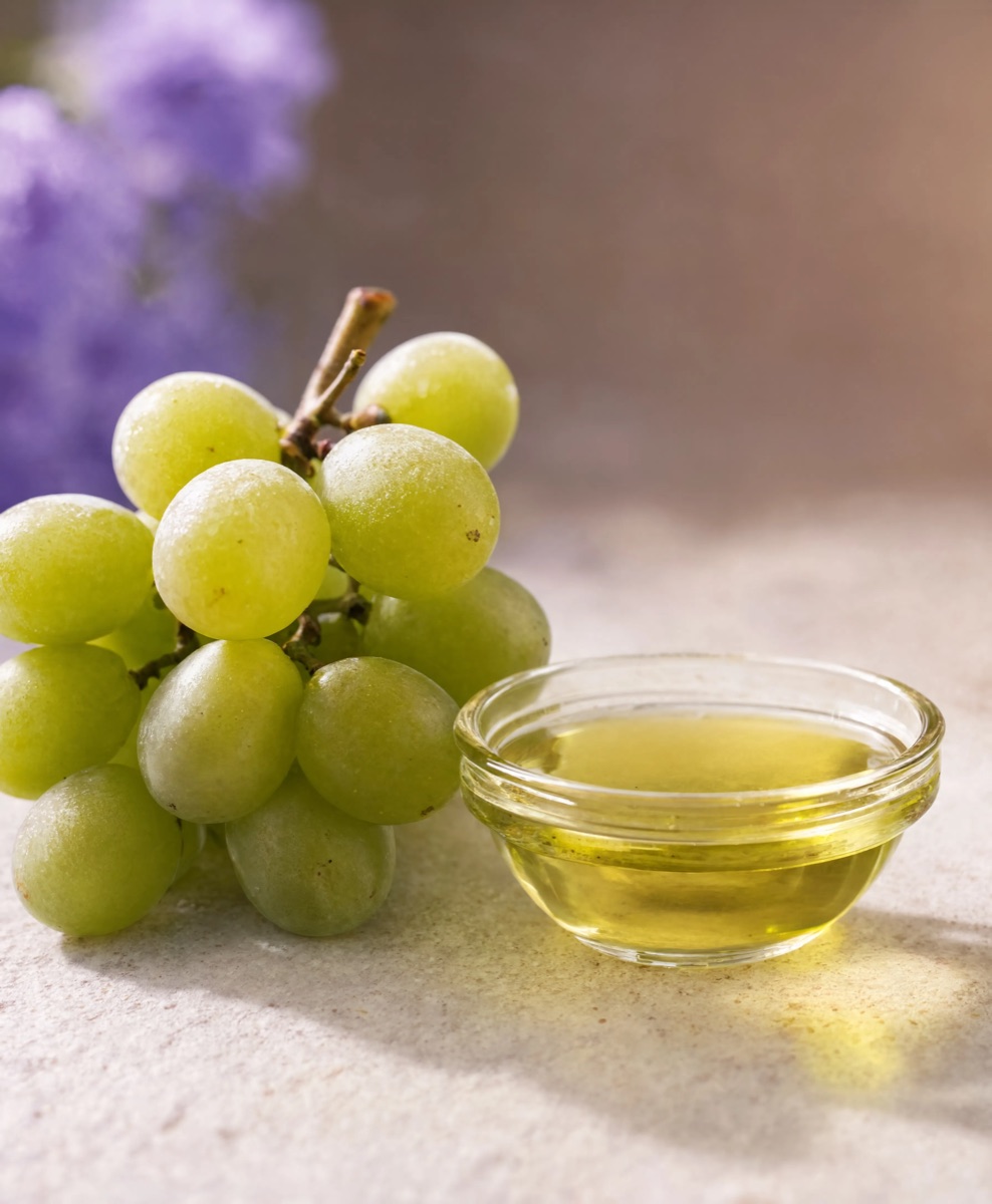 Red wine grapes on the stem